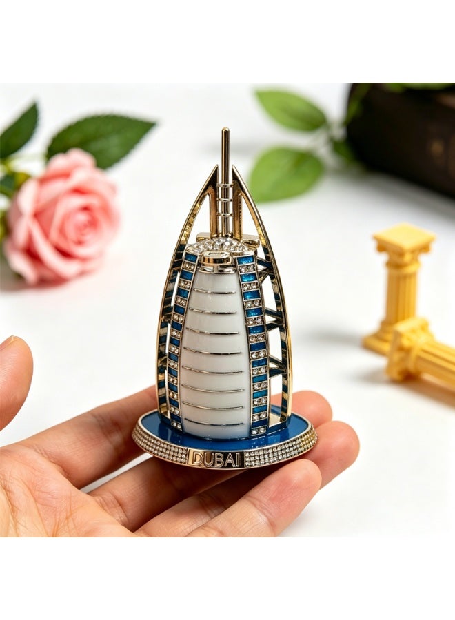 Dubai Sailing Hotel diamond-encrusted replica ornaments multicolor optional metal crafts desk car interior decoration overseas travel gift souvenir D944 - Image 3