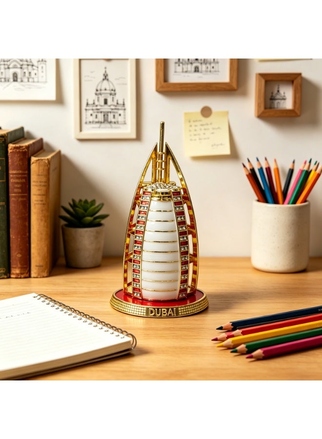 Dubai Sailing Hotel diamond-encrusted replica ornaments multicolor optional metal crafts desk car interior decoration overseas travel gift souvenir D944 - Image 1