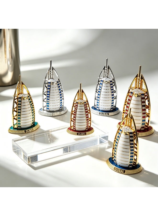 Dubai Sailing Hotel diamond-encrusted replica ornaments multicolor optional metal crafts desk car interior decoration overseas travel gift souvenir D944 - Image 5