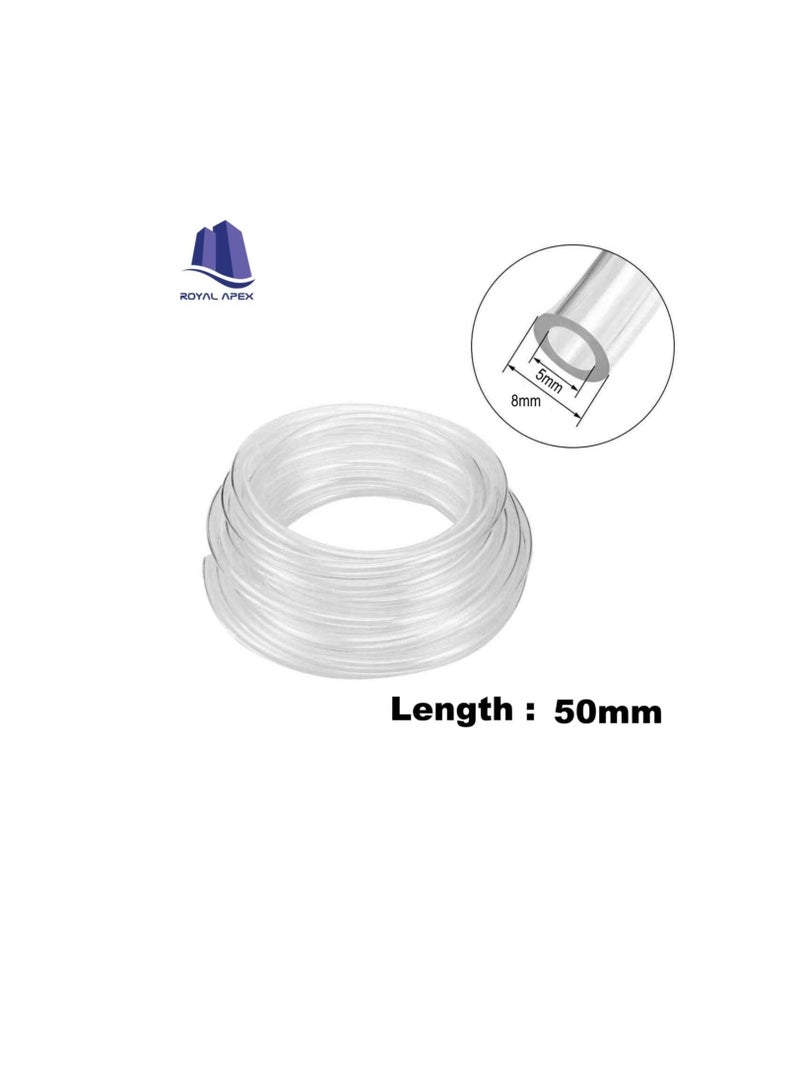 Generic PU (Polyurethane) Flexible Pneumatic Tubing Food Grade Multipurpose Tube for Beer Line, Kegerator, Wine, Airline Tubing for Aquarium, Air Water Hose, Fuel Line. (8x5mm, Clear - 50m)  - Image 3