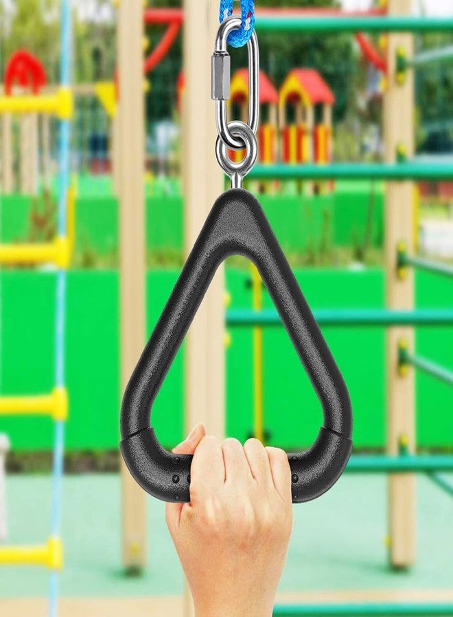 Dolibest Monkey Bars Trapeze Bar Kids Monkey Bars Playground Trapeze Bar Rings Swing Sets for Backyard with Monkey Bars Ninja Course for Kids Outside Playset Monkey Bars (2Pcs), Black - Image 4