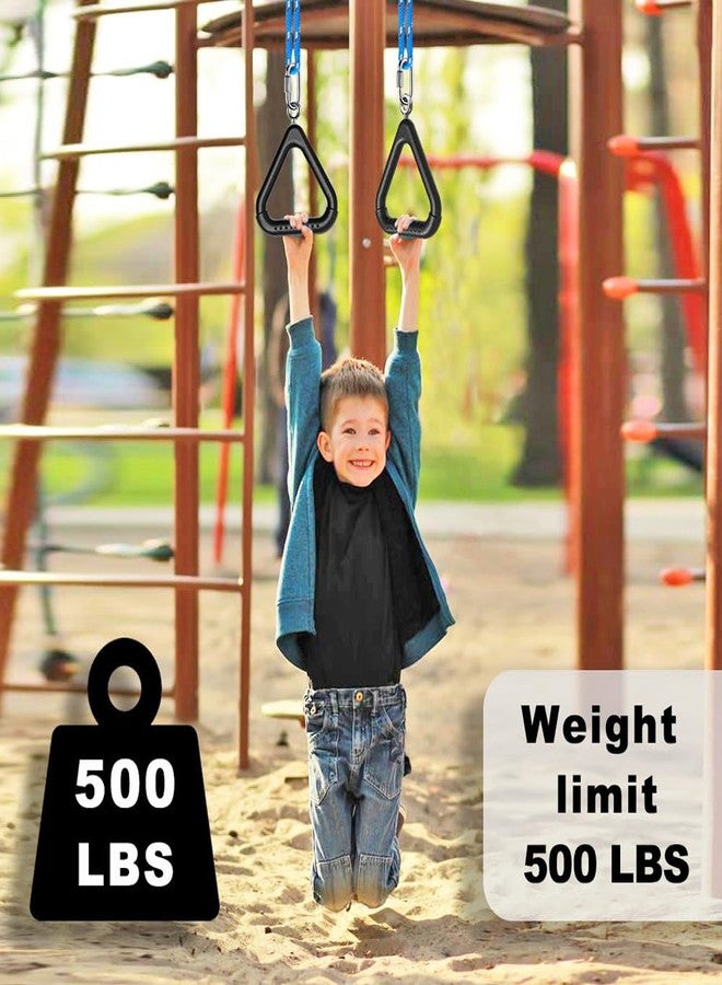 Dolibest Monkey Bars Trapeze Bar Kids Monkey Bars Playground Trapeze Bar Rings Swing Sets for Backyard with Monkey Bars Ninja Course for Kids Outside Playset Monkey Bars (2Pcs), Black - Image 5