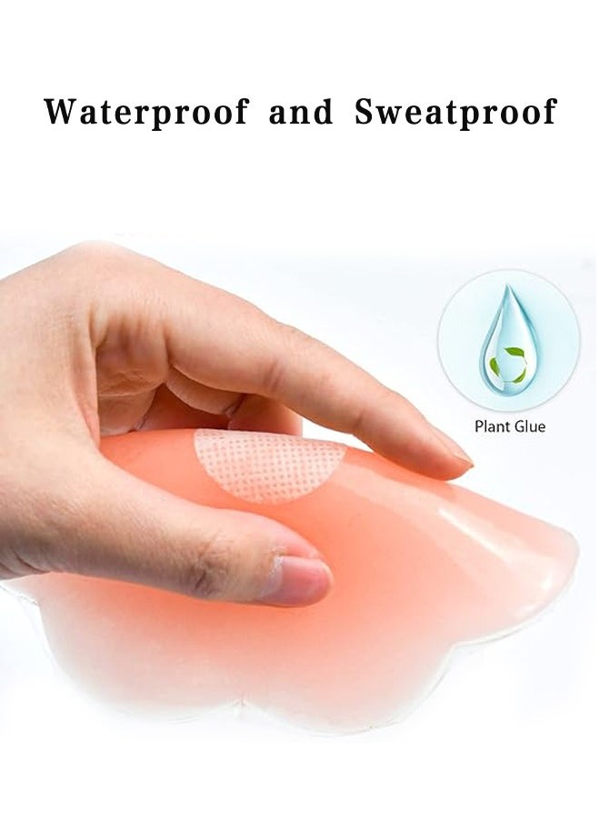 Lemon 4-Piece Silicon Nipple Cover, Soft and Invisible Non-marking Sticky, Comfortable and Portable Reusable Nipple Stickers for Camisole, Dress and Wedding Dress  - Image 3