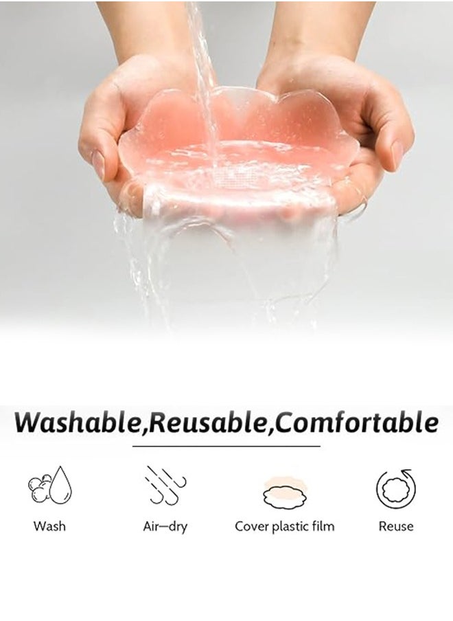 Lemon 4-Piece Silicon Nipple Cover, Soft and Invisible Non-marking Sticky, Comfortable and Portable Reusable Nipple Stickers for Camisole, Dress and Wedding Dress  - Image 4