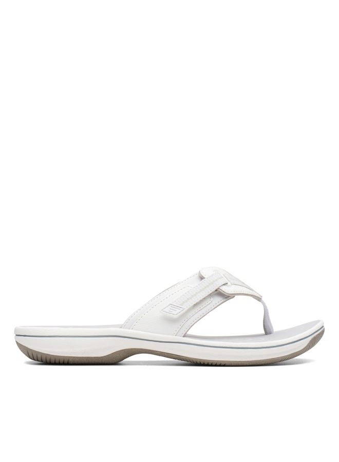 clarks Women's Brinkley Jazz Flip-Flop, White Synthetic, 37.5 EU - Image 2