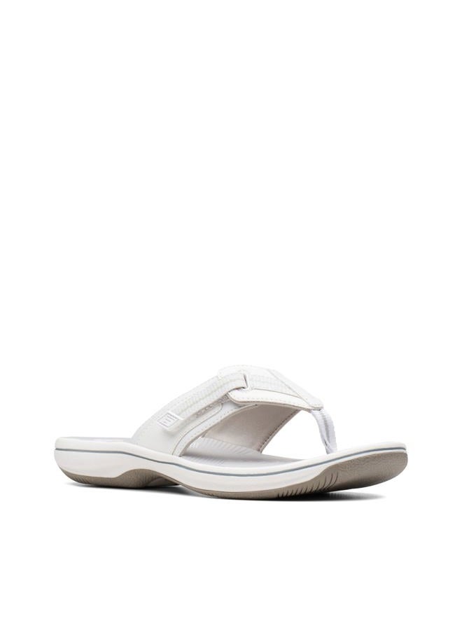 clarks Women's Brinkley Jazz Flip-Flop, White Synthetic, 37.5 EU - Image 3