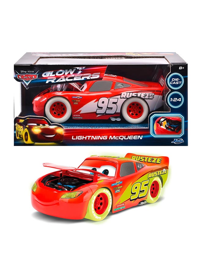 JADA - JADA - LIGHTNING MCQUEEN GLOW RACERS 1:24 - Image 1