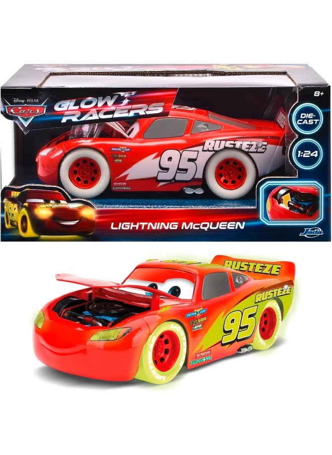 JADA - JADA - LIGHTNING MCQUEEN GLOW RACERS 1:24 - Image 1