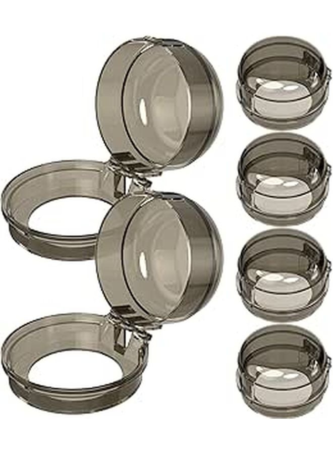 24 Pcs Black Stove Knob Covers Safety Protectors for Gas Burner - Image 1