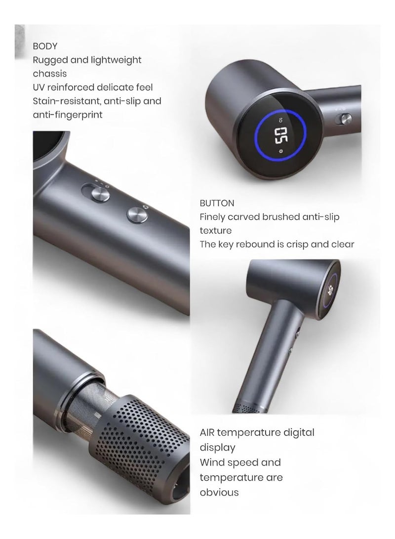 general Professional High Speed Hair Dryer, Portable Negative Ion Hair Dryer, Ionic Hair Dryer for Home, Salon and Travelling - Image 5