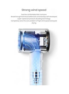 General Professional High Speed Hair Dryer, Portable Negative Ion Hair Dryer, Ionic Hair Dryer for Home, Salon and Travelling  - Image 3