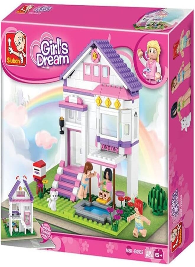 Sluban - Sluban SlubanM38-B0532 Summer House Building Bricks Set - Image 1