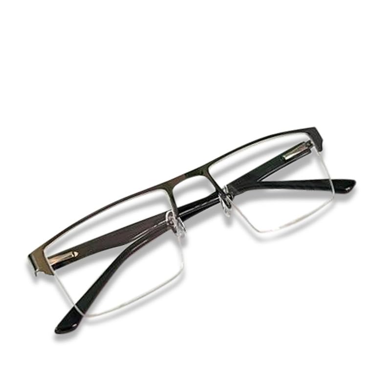 Redex Rectangle Half Rim Eyeglasses for Unisex Medium - Image 1