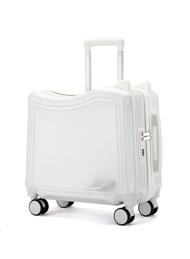 JCB CHIC 20 بوصة حقيبة الطفل ، مع اثنين من عجلات دوارة ، لطيف ، خفيفة الوزن ، سحب الأمتعة ، مع رمز القفل الثابت - Image 1