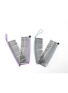 GETACOTA GETAGOTA 2 Pieces Adjustable Banana Hair Clip Comb Clips for Women Stretch Ponytail Holder Accessory Double Combs Thick Curly Hair Grip Styling Maker Tool Clip Classic Clincher for Girls and Womens 