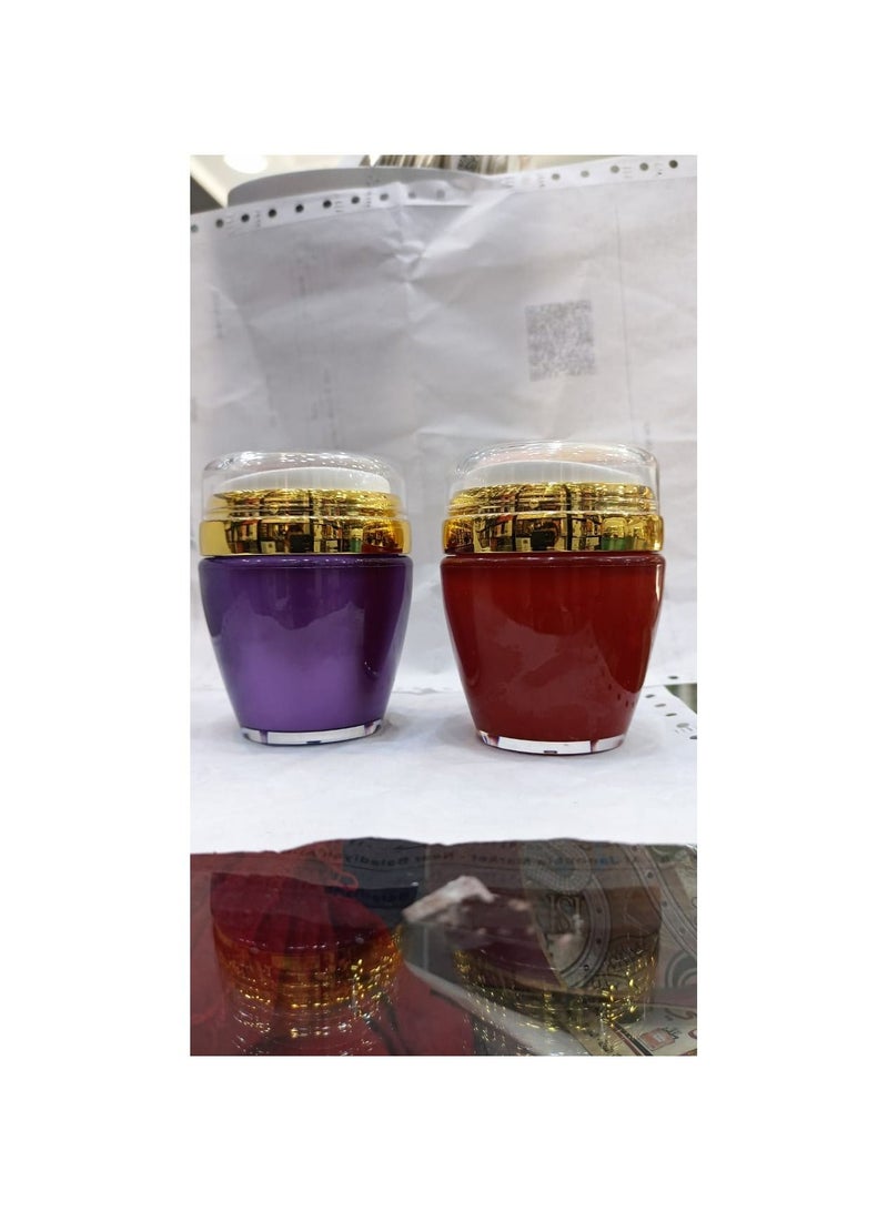 مخمريه من لمسة حرير لتعطير الجسم والشعر مكون من عبوتين يروايح مختلفه - Image 1