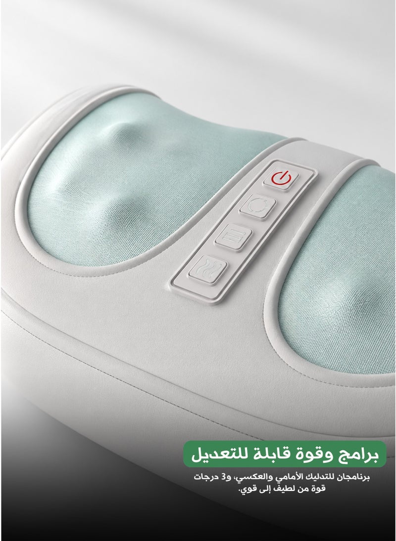 مدلك رولر متعدد الوظائف بتسخين لليدين والساقين والكتفين والرقبة 24 واط 12 فولت حرارة ثابتة 42 درجة مئوية برنامجان و3 مستويات قوة محمول - Image 3