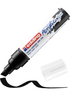 Edding 5000 Thick Tip Acrylic Marker - Black - 5-10 mm Cut Tip  - Image 1