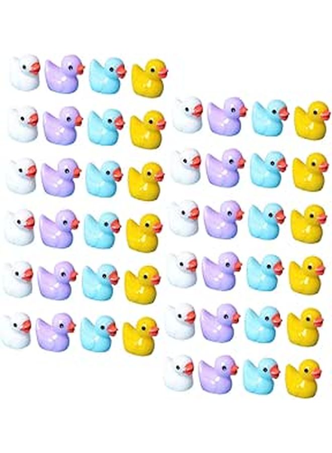 60 Resin Duck Figurines Micro Landscape Ornaments for Garden Lawn Patio Home Decor Craft Cake - Image 1