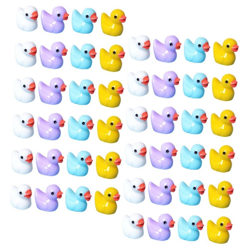 60 Resin Duck Figurines Micro Landscape Ornaments for Garden Lawn Patio Home Decor Craft Cake - Image 2