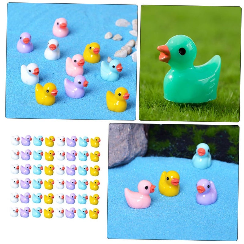 60 Resin Duck Figurines Micro Landscape Ornaments for Garden Lawn Patio Home Decor Craft Cake - Image 5
