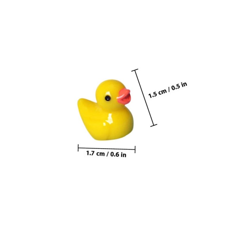60 Resin Duck Figurines Micro Landscape Ornaments for Garden Lawn Patio Home Decor Craft Cake - Image 3