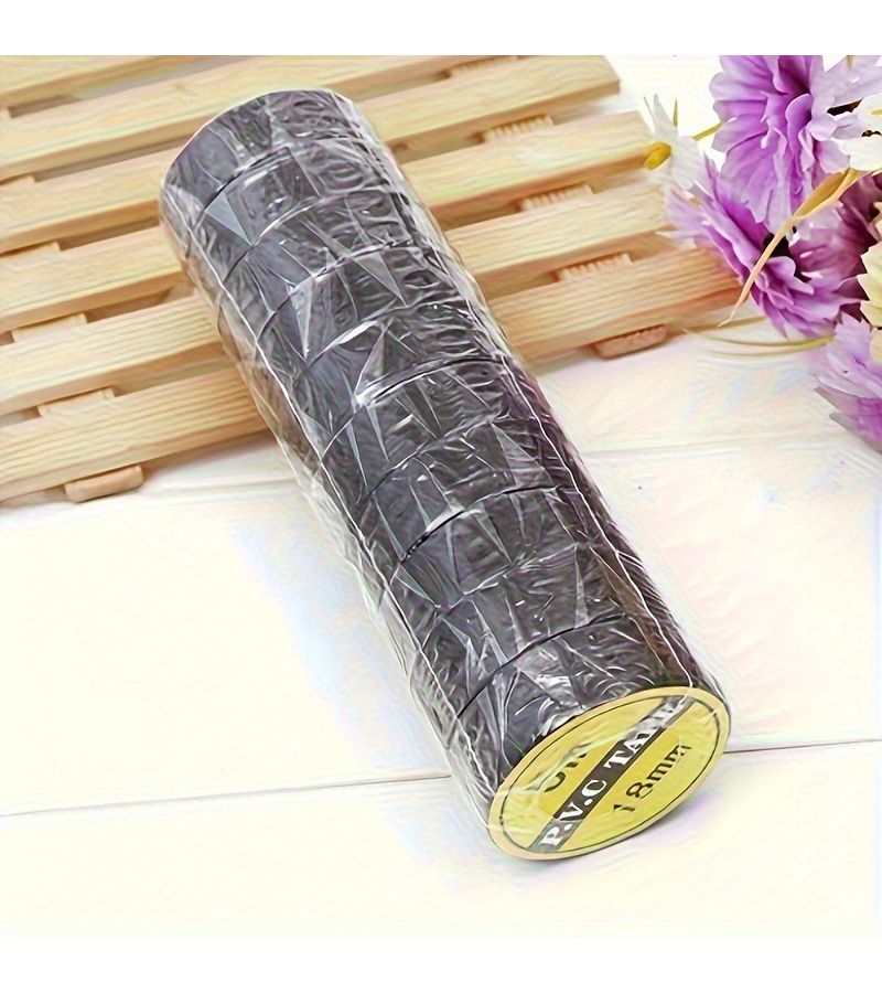 10 Rolls Heavy Duty Black Rubber Electrical Tape High Temperature Insulating - Image 2
