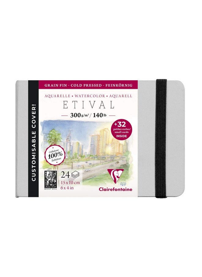Clairefontaine Clairefontaine Etival Cold Pressed Sewn Watercolour Book, 300g, 24 Sheets (21X16) 