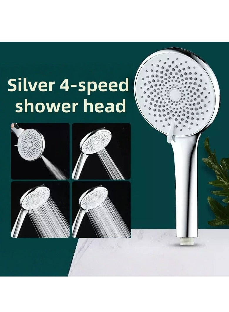 رأس دش يدوي عالي الضغط مع خرطوم وحامل، 3 أوضاع رش، رأس دش سهل التركيب لضغط المياه المنخفض، للشعر، للأطفال وللحيوانات الأليفة - Image 2