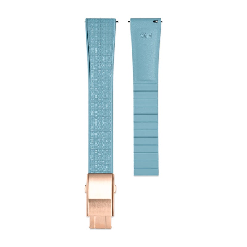 Bluejw Quick Release FKM Rubber Watch Strap 18mm 20mm 21mm 22mm - Premium Waterproof Replacement Band for Tissot & Omega Watches - Image 1