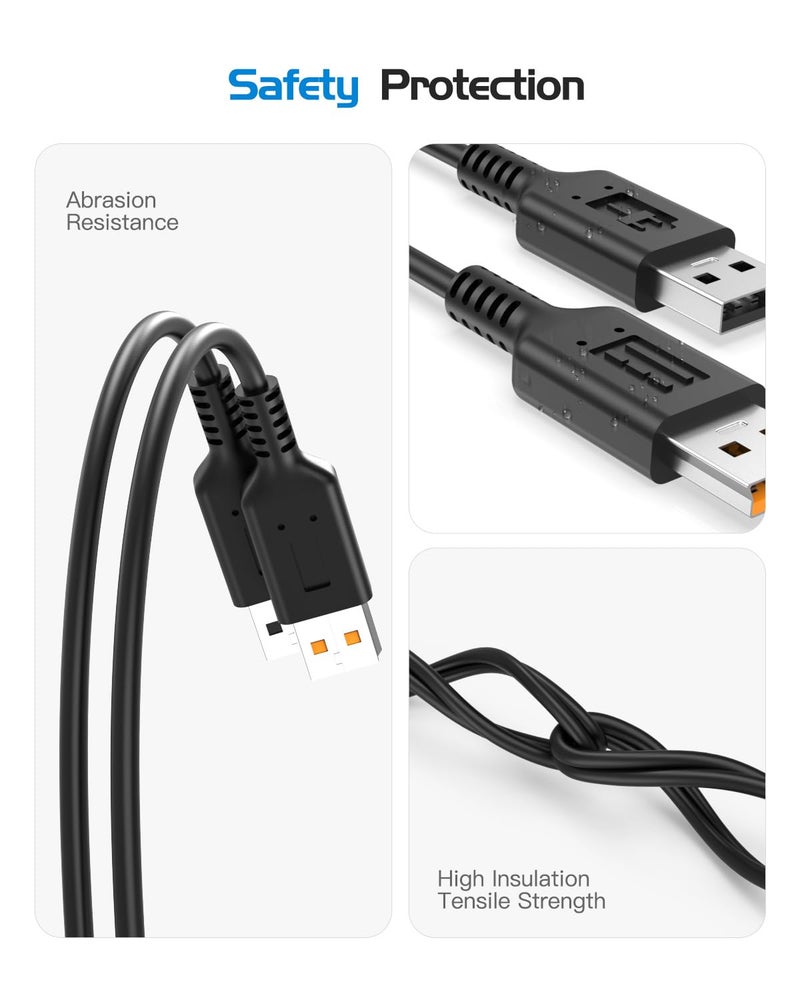 Superer كابل سلك الطاقة سوبرر مناسب لليوغا لينوفو إيدياباد MIIX 3 برو 1370 1170 1470، 700 900 900S 700S 710، لابتوب ADL40WCC - Image 4