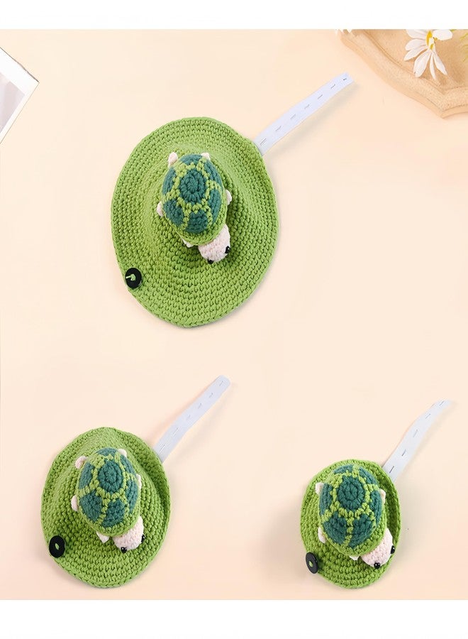 werdecade Knitted Turtle Sweater for Pet Tortoise - 7.48 Inch Cute Warm Shell Costume for Small Turtle (Green, Medium) - Image 4