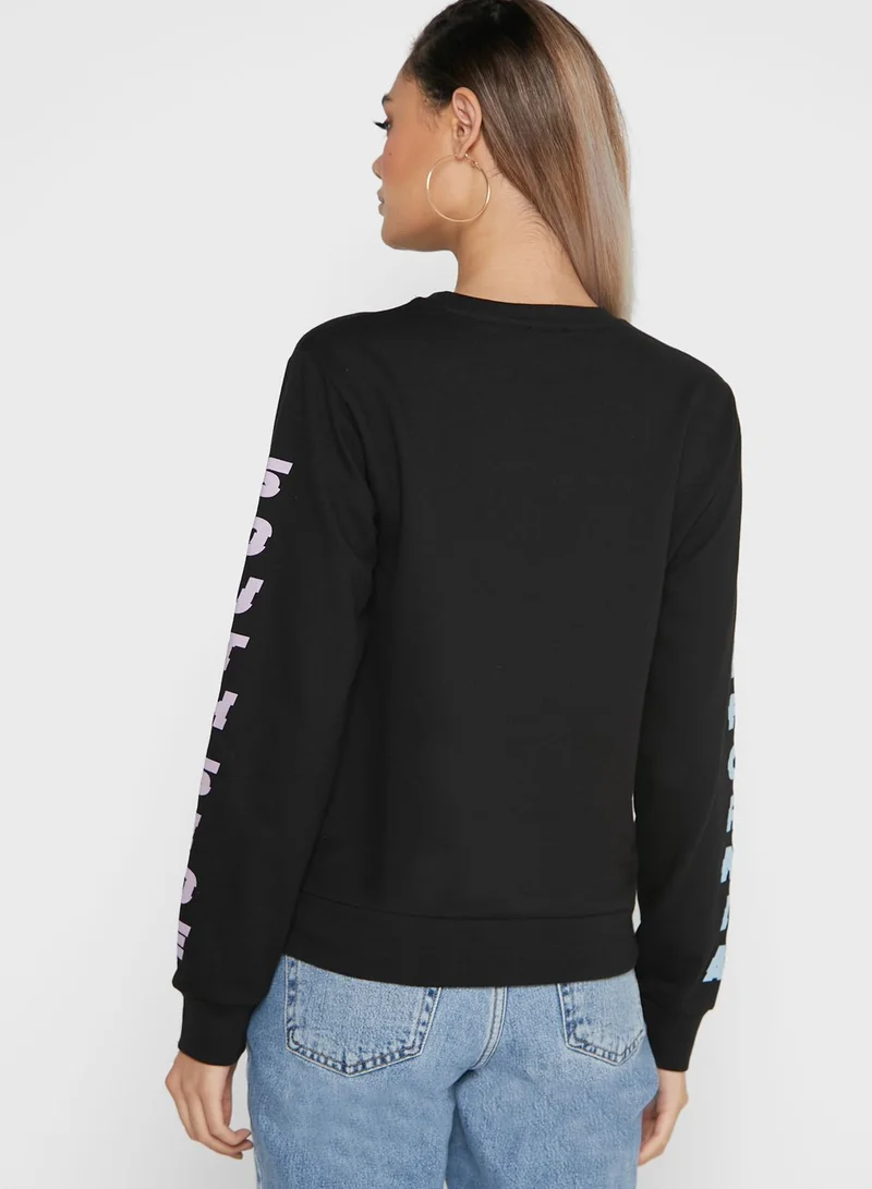 Ginger Sweatshirt With Front Print