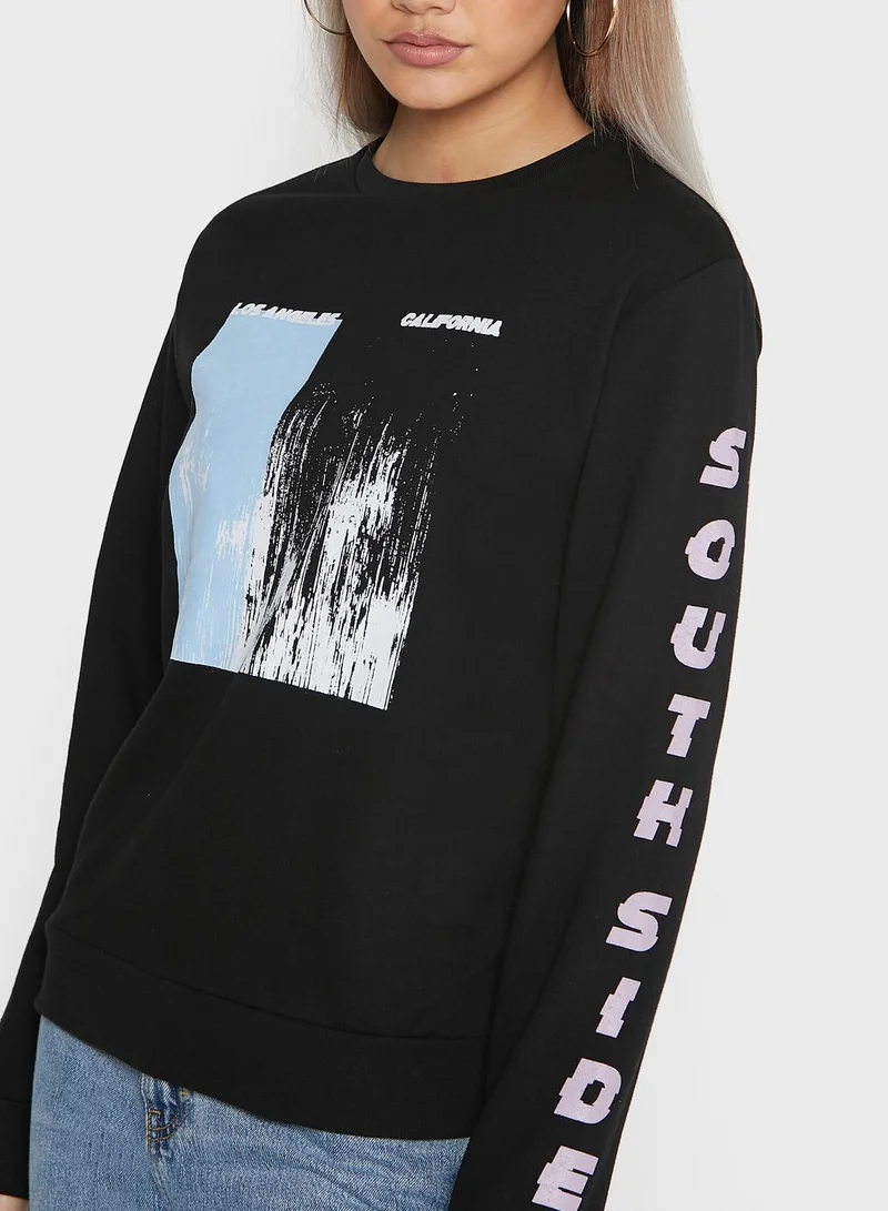 Ginger Sweatshirt With Front Print