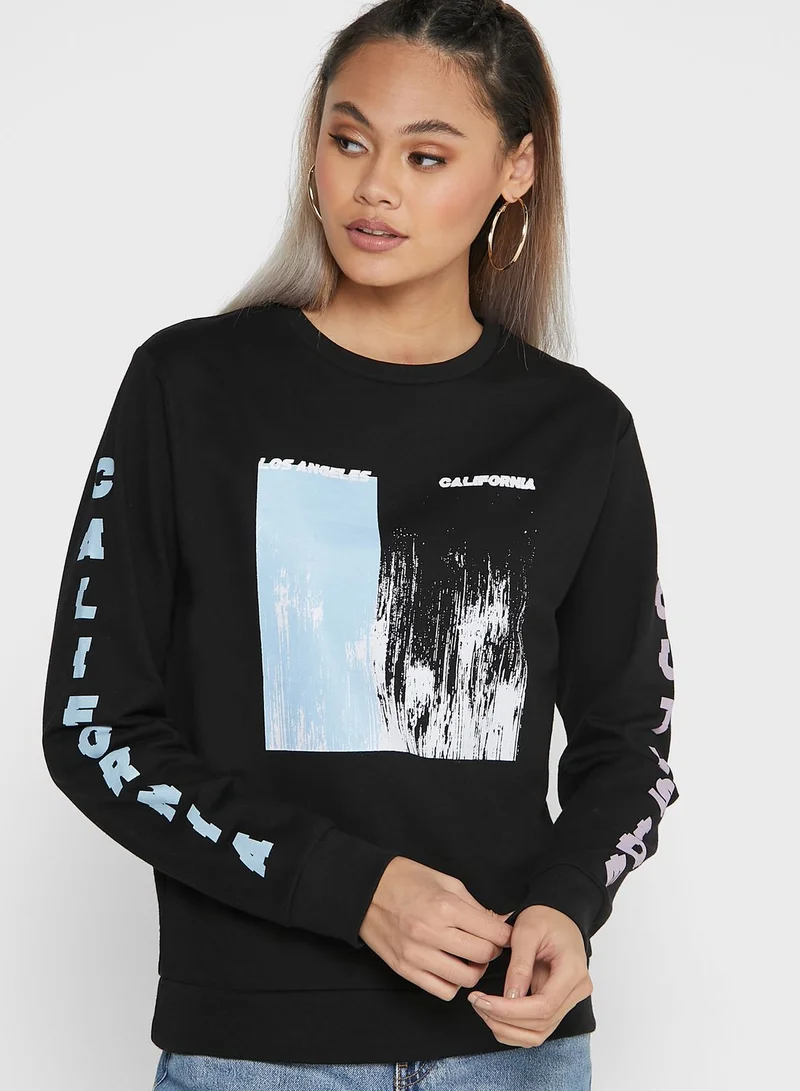 Ginger Sweatshirt With Front Print