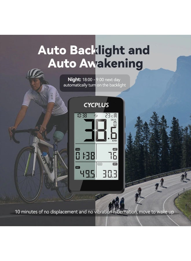 CYCPLUS M3 Bike Computer GPS Wireless, ANT+ Cycling Computer GPS with Bluetooth, 2.8" LCD Screen,100+ Hours Battery Endurance Bike Speedometer with Auto Backlight IP67 Waterproof - Image 5