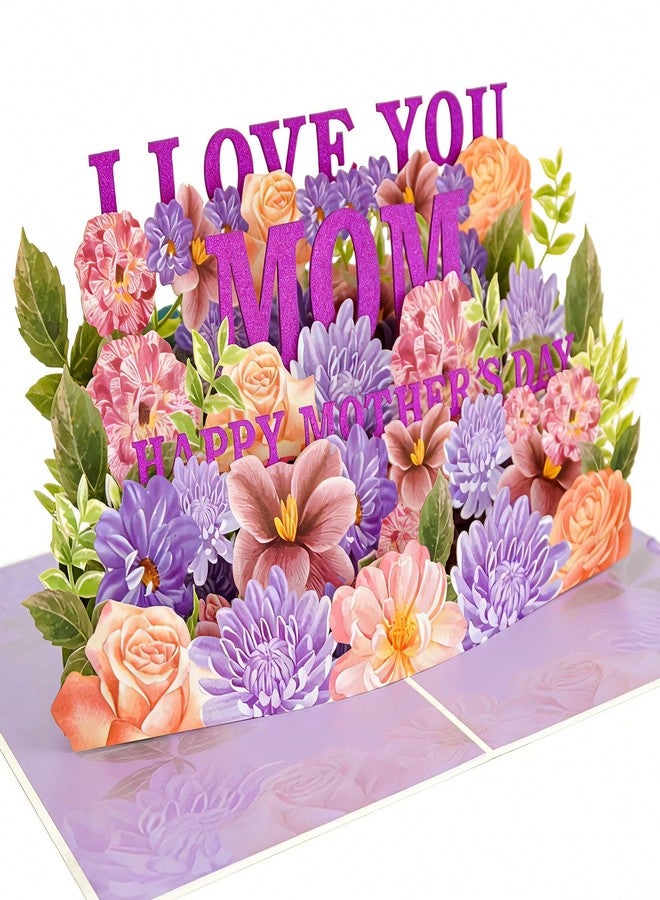 Ginkgo 3D Pop Up Mothers Day Card for Mom – Beautiful Floral Happy Mother’s Day Gift Card for Wife, Grandma – 7.8" x 5.9" with Envelope & Note Tag - Image 1
