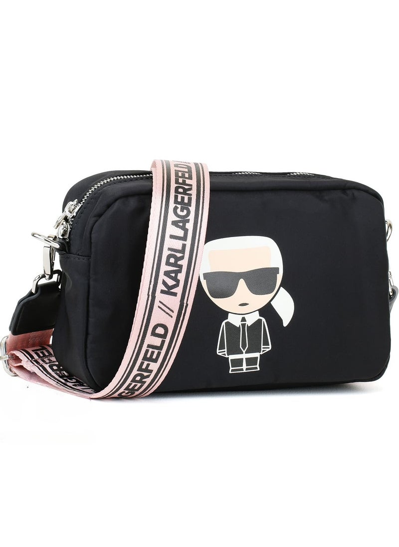 Karl Lagerfeld - Black Crossbody Karl Lagerfeld Handbag Wash Bag - Image 1