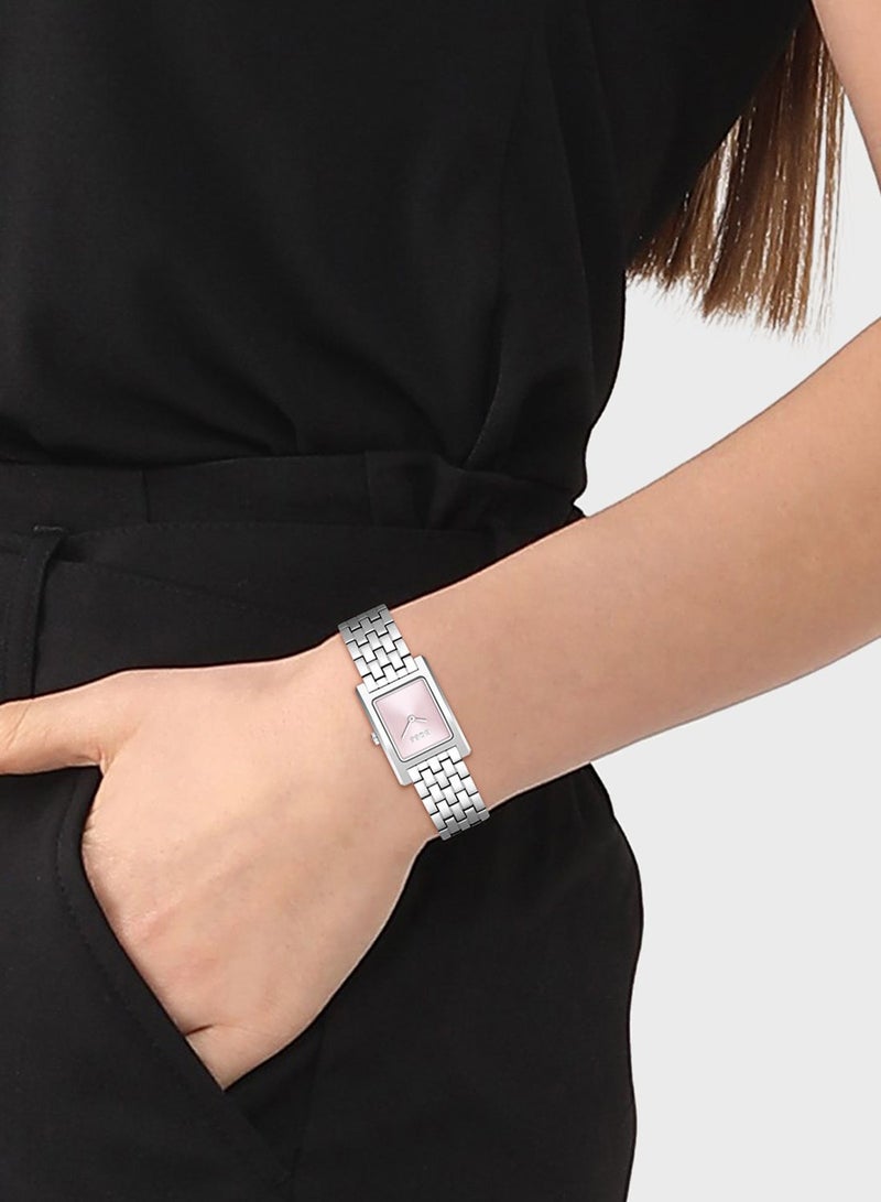 BOSS 2-Hand Lucy Collection Quartz Movement Watch For Women With Silver Stainless Steel Bracelet - 1502743 - Image 4