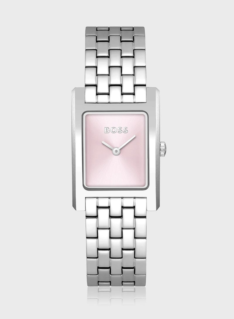 BOSS 2-Hand Lucy Collection Quartz Movement Watch For Women With Silver Stainless Steel Bracelet - 1502743 - Image 1