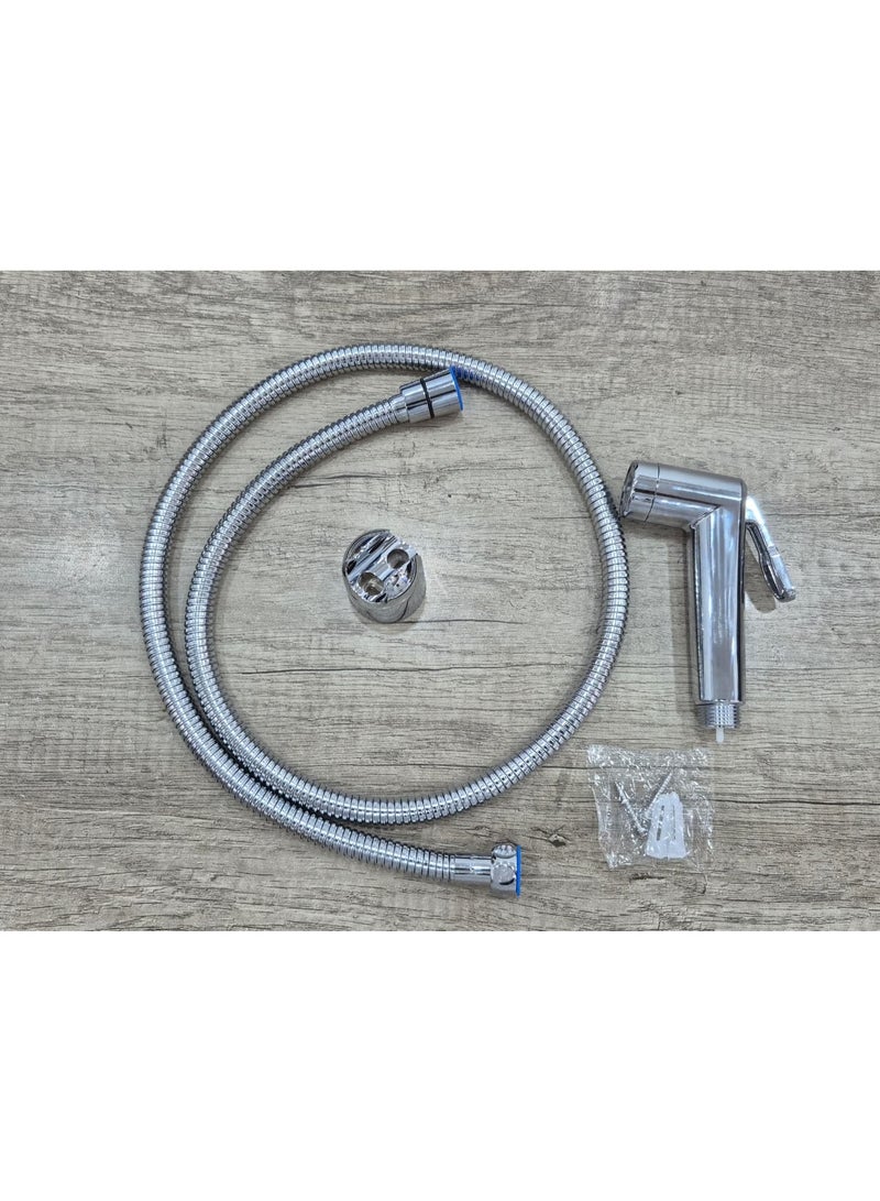 نوفيكس نوفكس شطاف يدوي من البلاستيك PVC وكروم – NVST-2104 | ضغط عالي | بخاخ مرحاض مقاوم للتسرب - Image 2