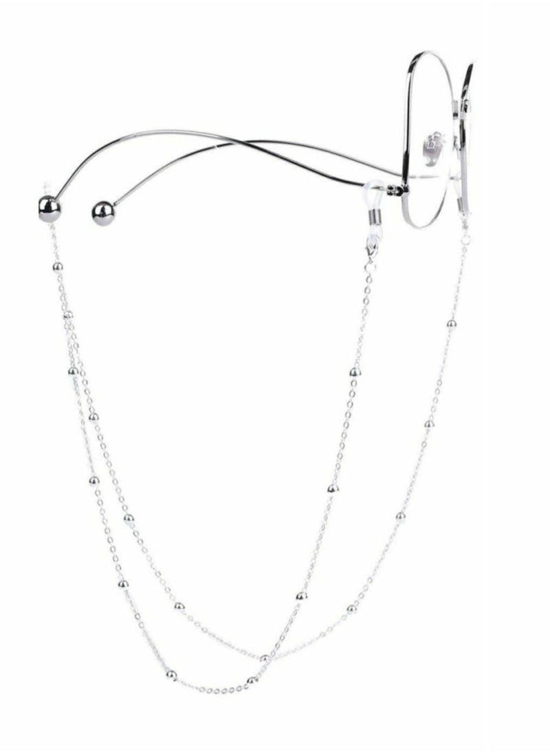 RA accessories - Women Eyeglasses Silvery Chain - Image 1