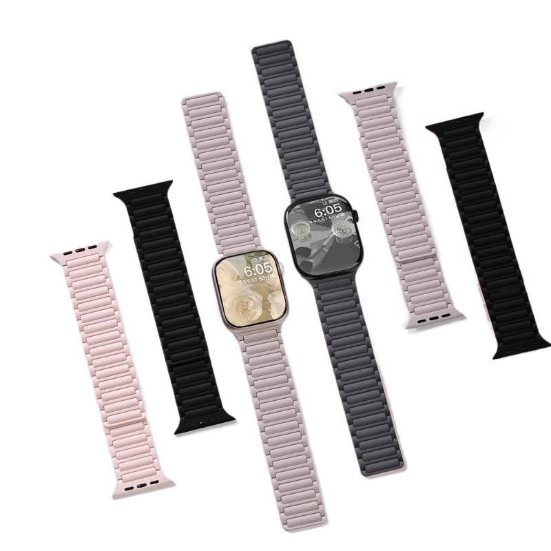 SK سوار ساعة ذكية سوار رياضي من السيليكون متوافق مع Apple Watch Ultra بملاءمة قابلة للتعديل وحزام بديل للاستخدام اليومي باللون أبيض قابل للتعديل باللون الأبيض - Image 5