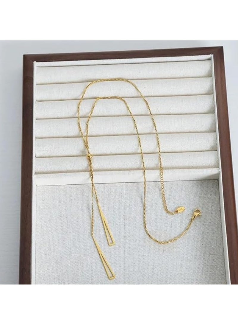 هويتك قلادة مثلثة هندسية بسيطة  - Image 3