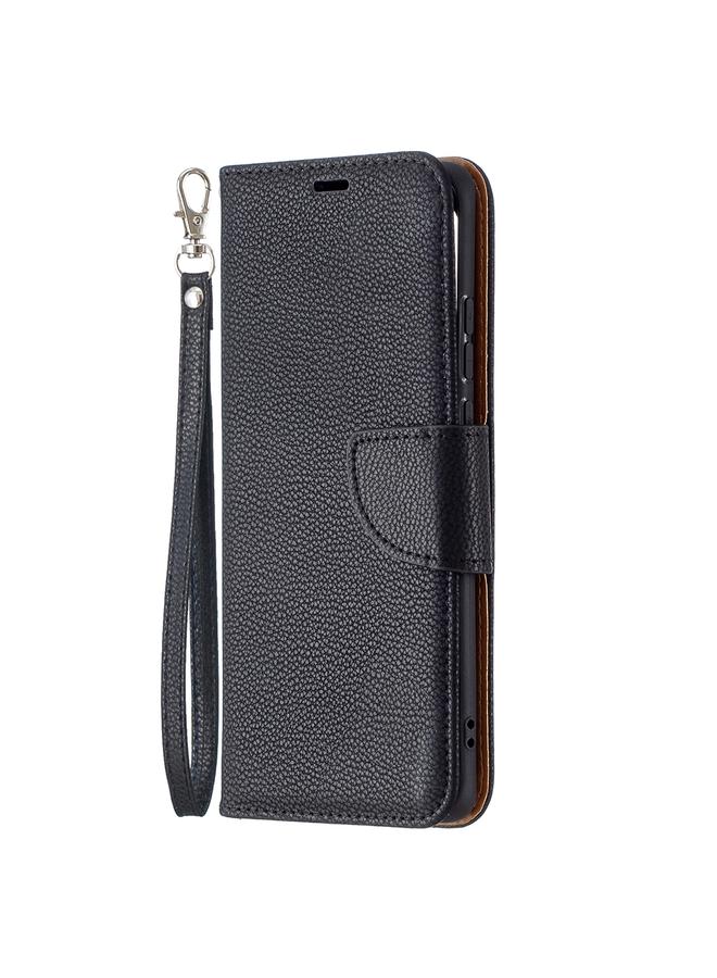 اس-توب جراب لهاتف Huawei P50 Pro من الجلد الطبيعي بتصميم أفقي قابل للطي مع حامل وفتحات للبطاقات ومحفظة وحبل تثبيت - Image 2