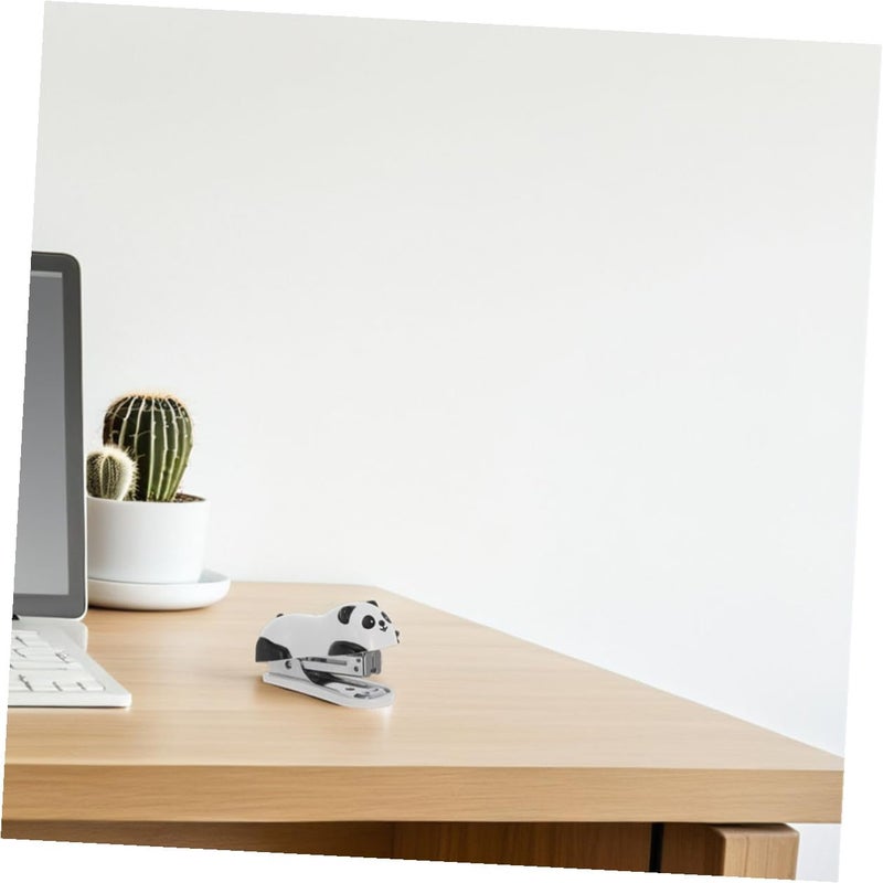 Mini Panda Stapler Set 3pcs Cute Cartoon Design Manual Desktop Stapler for Office Home School Supplies - Image 5