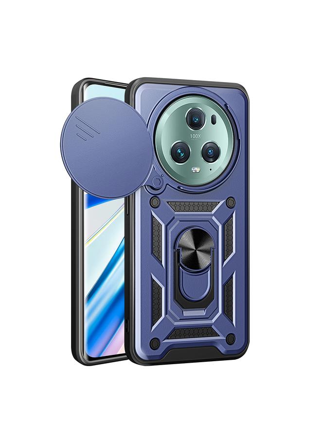 اس-توب جراب لهاتف Honor Magic5 Pro بتصميم غطاء كاميرا منزلق مصنوع من مادة TPU+PC - Image 1