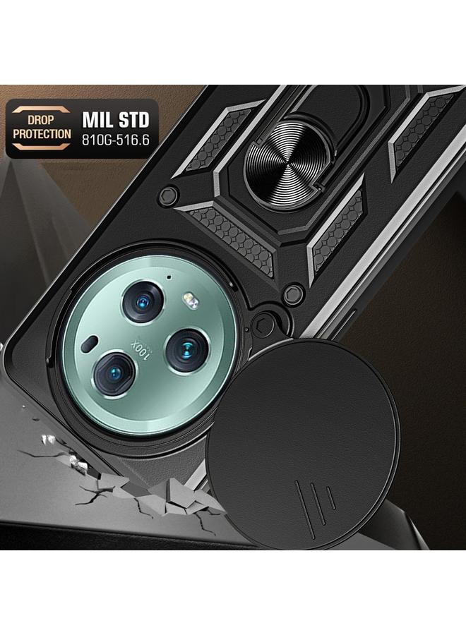 اس-توب جراب لهاتف Honor Magic5 Pro بتصميم غطاء كاميرا منزلق مصنوع من مادة TPU+PC - Image 5