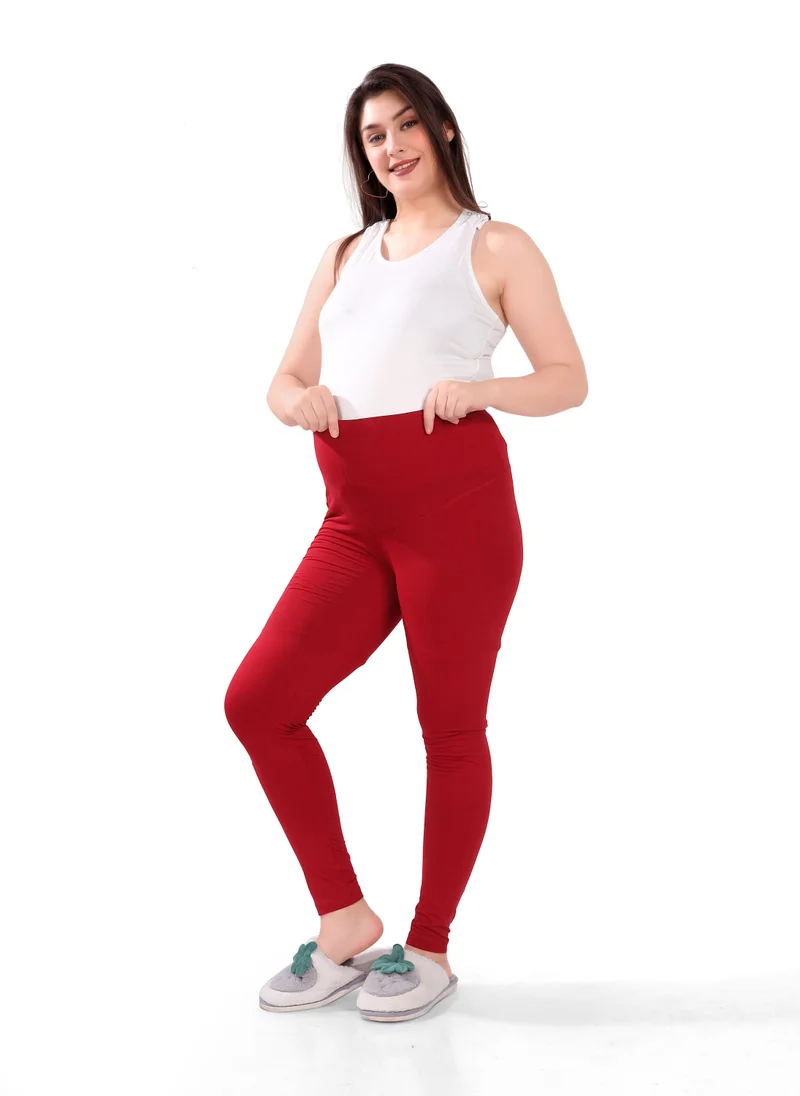 TUMMY TUMMY 2PC Set of Maternity T-shirt & High Waist Legging with Drawstring