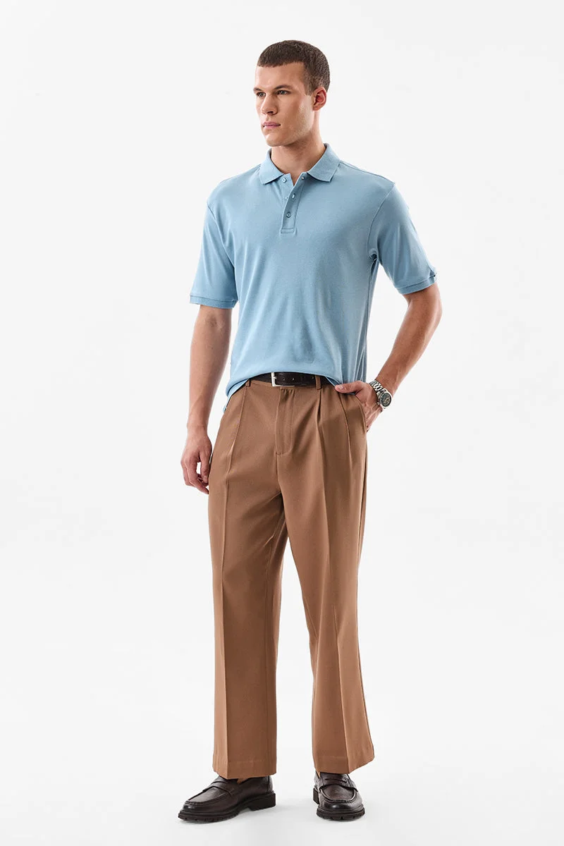 SNITCH Regular Fit 100% Cotton Polo T-Shirt